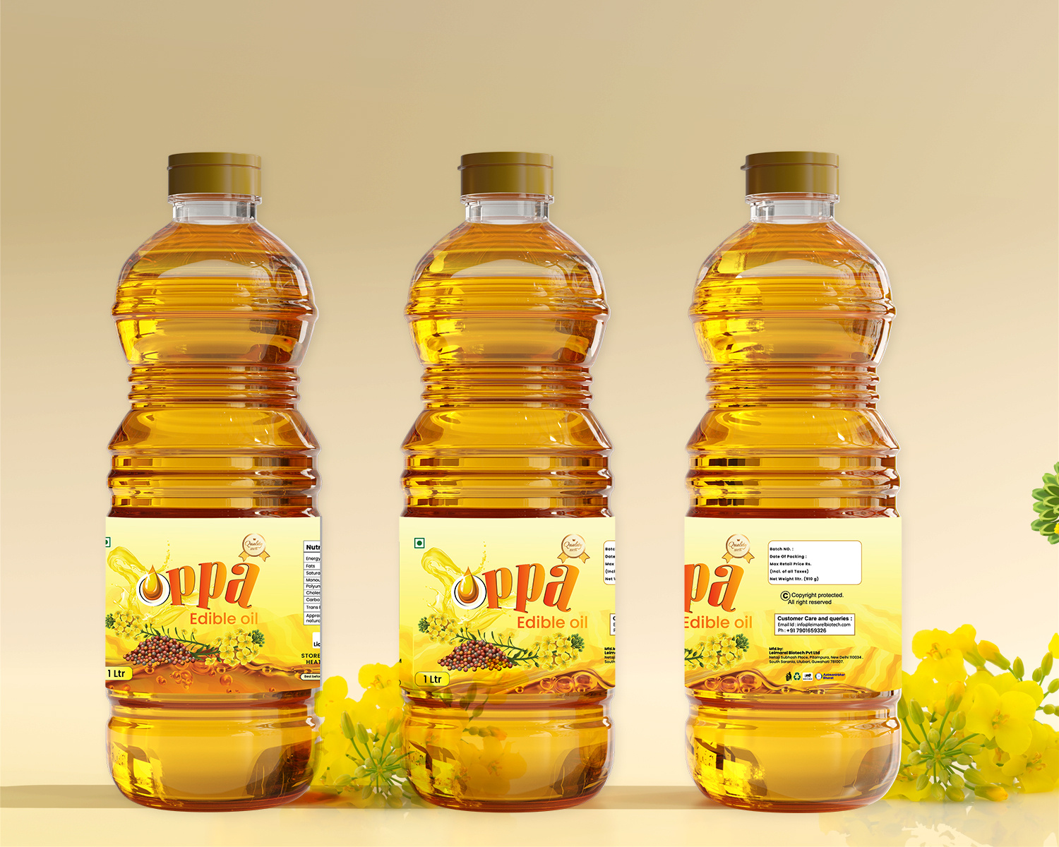 Mustard Oil Label Design branding design graphic design label oil packaging packing product design
