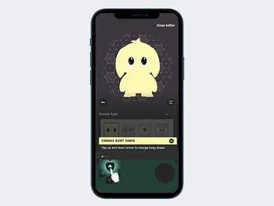Customize Avatar aftereffect animation customize customize avatar design interaction mobile retro ui