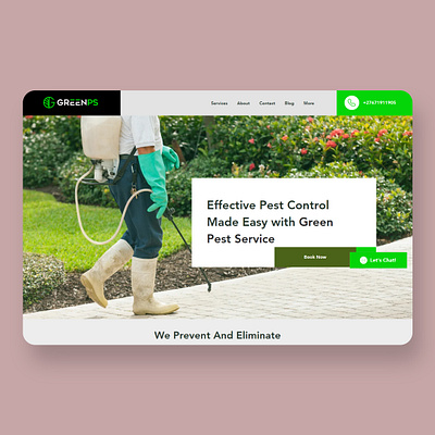GreenPS Website branding web design