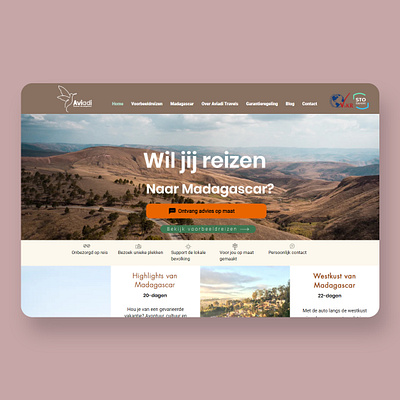 Aviadi-Travels Website branding ui web design