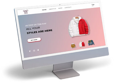 Fashion Store Landing Page ui ux