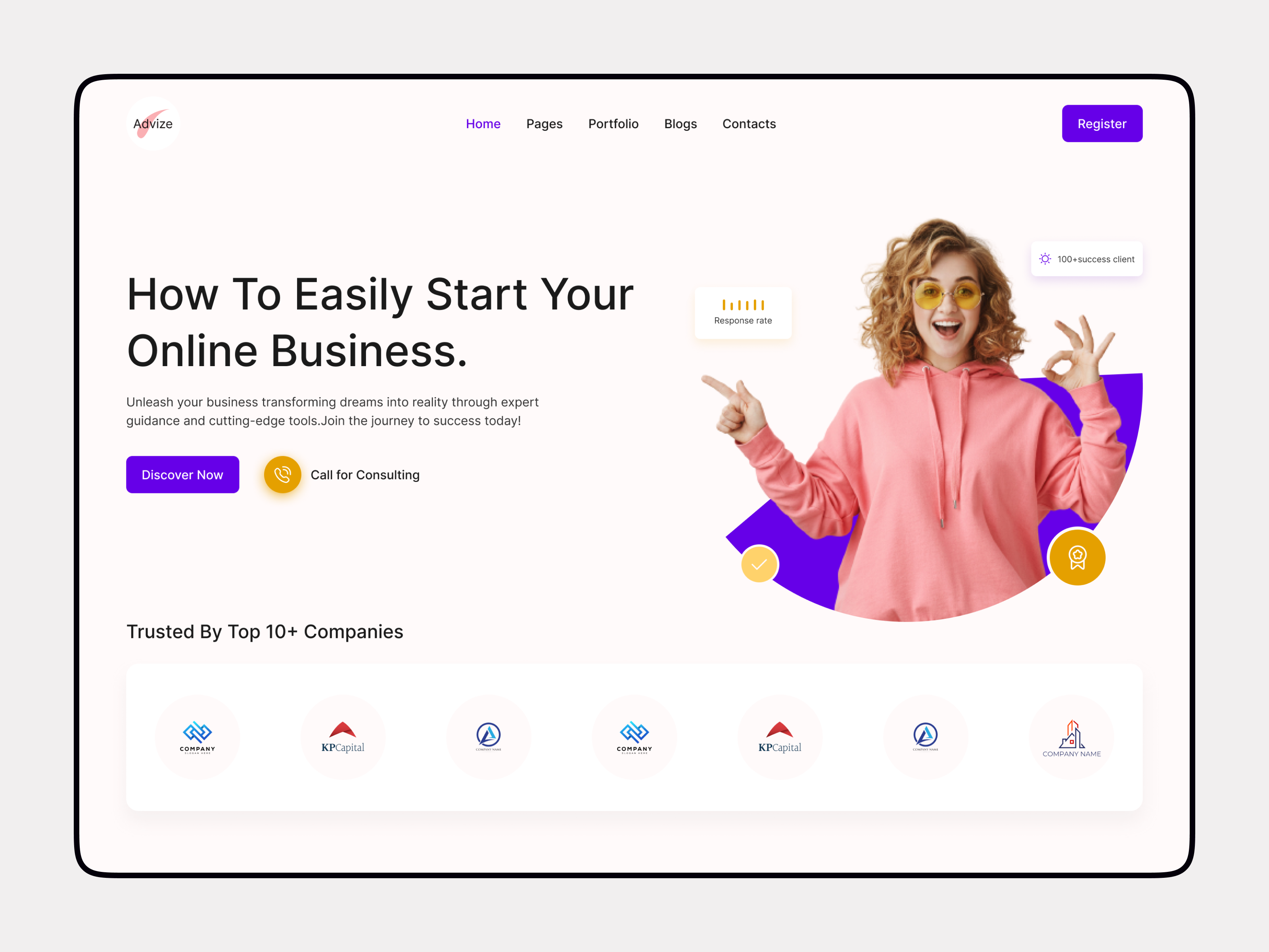 Business Consulting Website Design business consulting design landing page mobile app ui web website