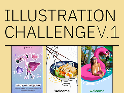 Illustration Challenge 2023. Part 1 / Fusion Tech app design branding graphic design illustration logo ui ux web design