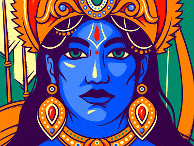 ASURA: Tale of the Vanquished archer asura book cover character digital art epic ethnic hindu illustration illustrator india jewelry mystic mythology portrait procreate rama ramayana vishnu