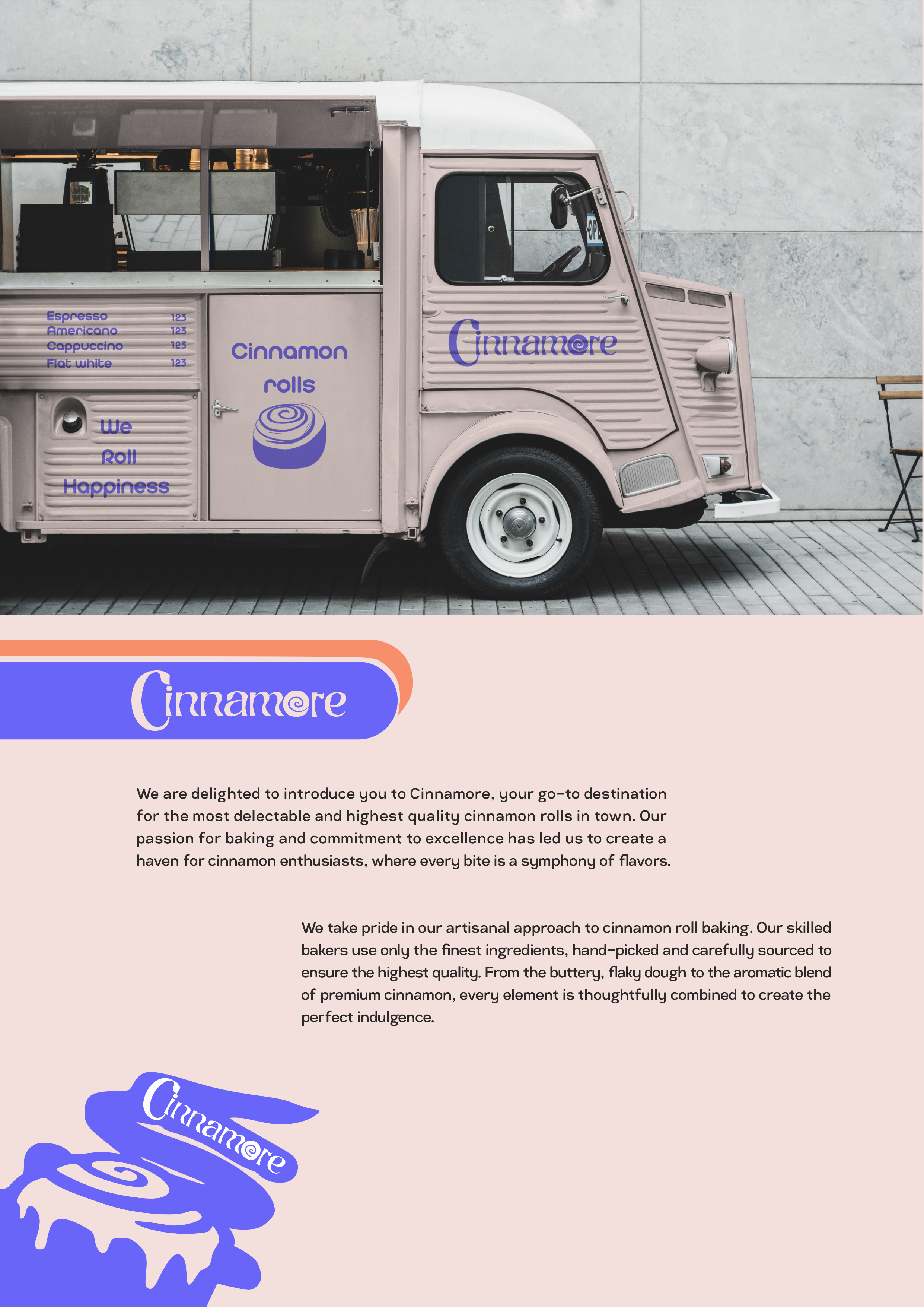 Brand Identity brand identity branding cinnamon roll company branding design graphic design illustration visual identity