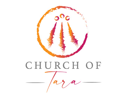 Logo design pink and orange branding church graphic design logo design