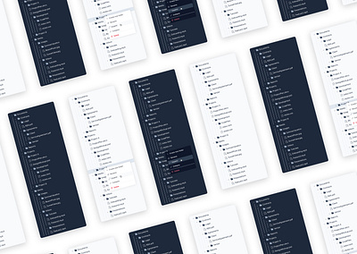 Modern Styled File Tree design explorer file navigator tree ui