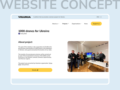 Website Concept | Volunteers Platform interface landingpage ui ux uxui webdesign