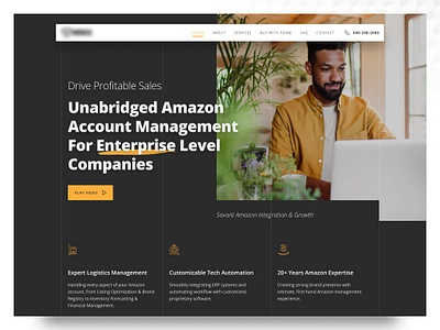 Amazon Account Management Landing Page amazon design landing page ui uidesign uiux user experience user interface user interface design ux