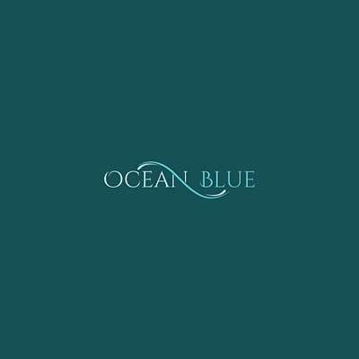 Logo design: teal and blues blue logo logo design ocean sea
