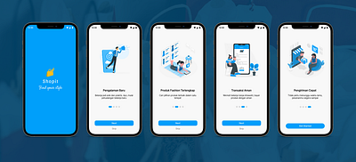 Onboarding Page of E-Commerce App app design ui ux