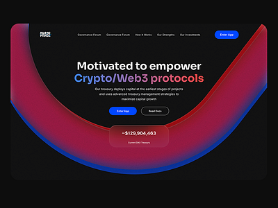 Phase DeFi Protocol / Web3 blockchain crypto defi design flat illustration landing minimal ui ux