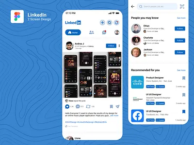 LinkedIn App Design app design business linkedin mobile app design social media ui ui mobile ui mobile app ui ux