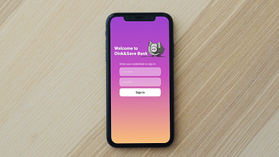 Oink&Save Bank - app loading animation app branding figma loading mobile app ui ui design