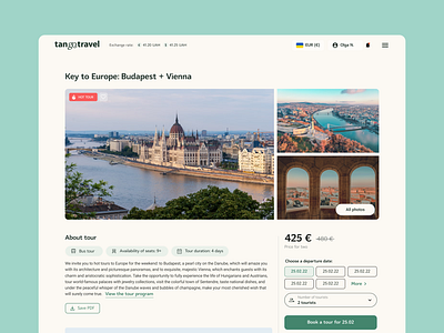Website for travel agency design ui ux