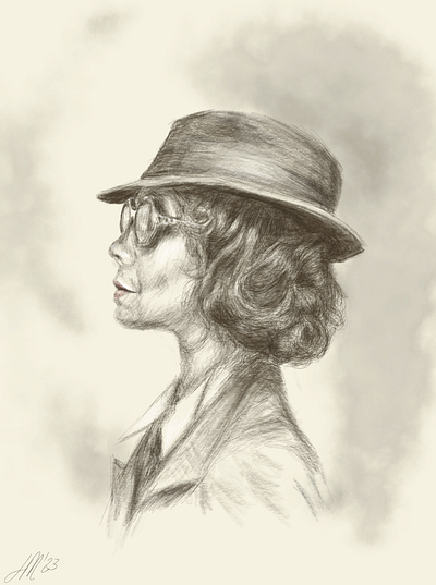 Aunt Polly drawing illustration