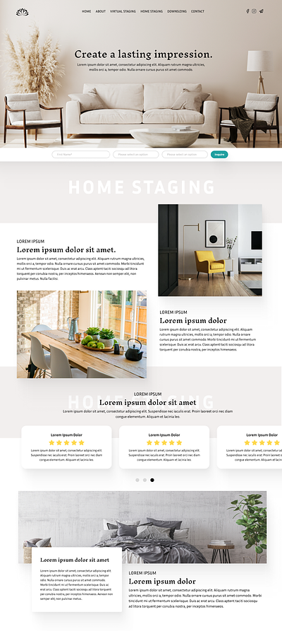 Home Staging Website Work In Progress branding decor elementor graphic design home staging renovation service ux web design wordpress