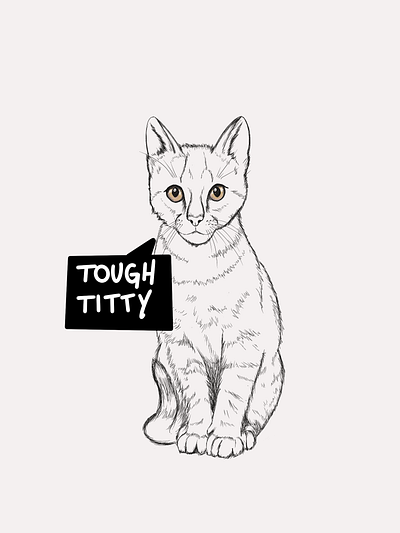 Tough Kitty illustration