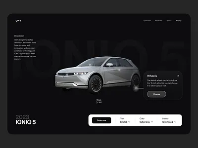 Product Page app auto car clean design graphic design interface minimal modern product detail product page ui ux web design website