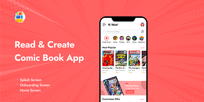 Comicstaan - Read & Create Comic App branding design ui uiux ux vector visual design