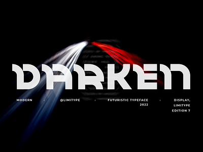 Darken - Futuristic Font space font