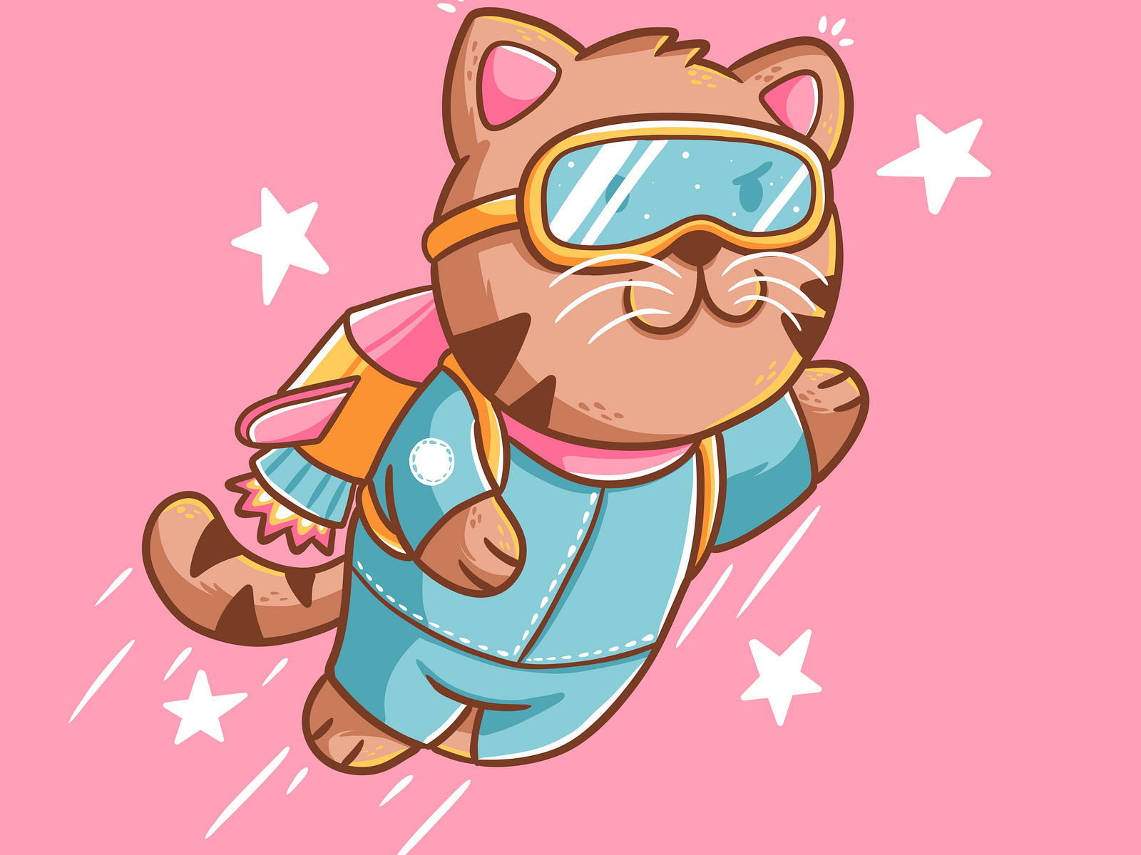 Rocket Cat by Wendra Kisdamawan on Dribbble