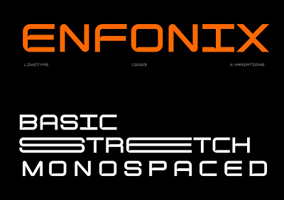Enfonix Stretch Font futuristic font