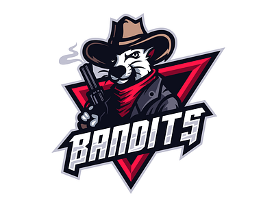 BANDITS | Mouse Bandit Logo Mascot bandits logo character logo cowboy esportlogo gamer gaming illustration mascot mascot logo mouse mouse bandit mouse logo mouse mascot rat sports sports logo