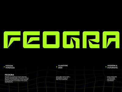 Feogra -Futuristic Font free font futuristic font modern font