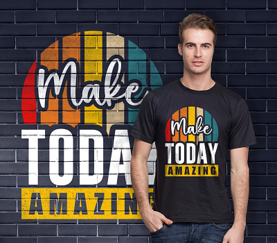 Typography t shirt design. Make today amazing t shirt design amazing blue t shirt design creative t shirt design design graphic design graphics design inspirational make today amazing make today amazing t shirt motivational red t shirt t shirt t shirt design today typography typography t shirt typography t shirt design vintage vintage color t shirt vintage t shirt