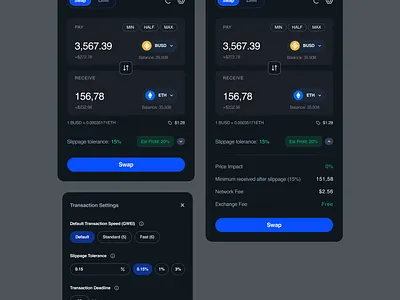 Crypto Swap crypto swap decentralised decentralized swap ui ux web3 web3 ui
