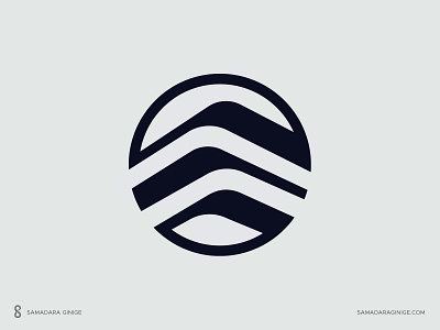 Waves + Sand Dunes + Mountains branding design dunes illustration logo mark minimal mountains samadaraginige simple travel waves