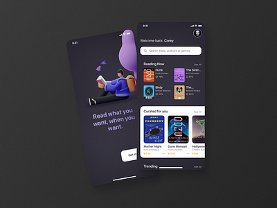 Curated for You app curated curated for you design figma mobile mobile app personal recommendation ui