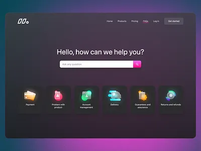 F.A.Q. design faq figma frequently asked questions search ui web