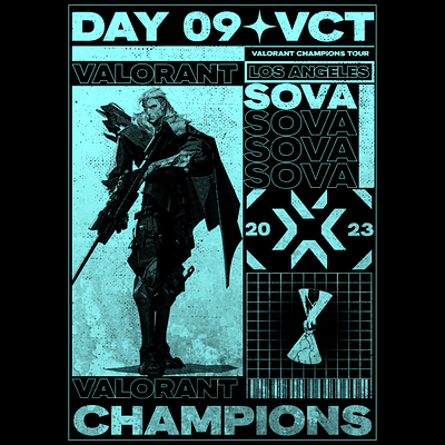 Valorant Champions 2023 - Day 9 art artwork design poster valorant