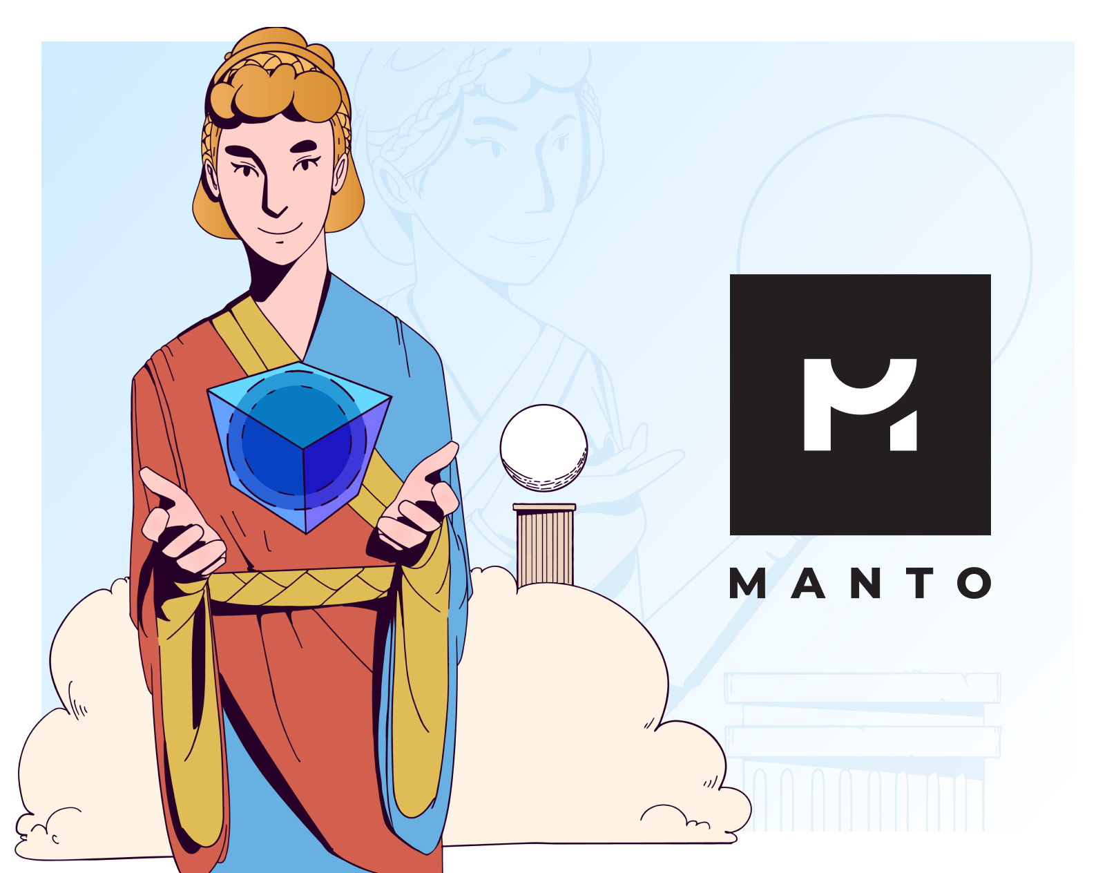 MANTO - Character Design & Logotype branding character design design digital art graphic design illustration logo logotype