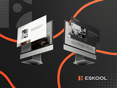 ESKOOL Website Design animation branding business website design elementor pro graphic design illustration logo ui vector