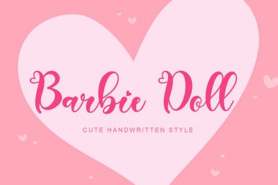 Barbie Doll barbie beautiful branding design doll font font design graphic design handwritten illustration logo lovely pink script ui