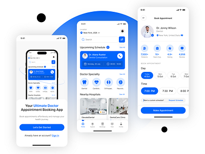 Doctor Appointment Mobile App | Doctor Finder App | UI UX | App design designer doctor doctor android app doctor app doctor app figma doctor appointment app doctor finder app doctor ios app figma fitness healthcare healthcare app healthcare figma hopsital mobile app development mobile app ui ui ux website ui