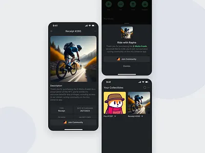 NFT Token Receipt crypto crypto app crypto collectibles crypto marketplace crypto mobile crypto nft crypto receipt crypto token crypto wallet dark mode digital wallet mobile wallet nft info nft item nft receipt token info token item