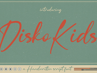 "Disco kids" handwritten font branding design fonts handwritten illustration lettering logo type design typefaces ui