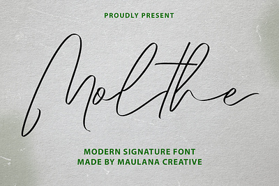 Molthe Modern Signature Font animation branding font fonts graphic design logo nostalgic