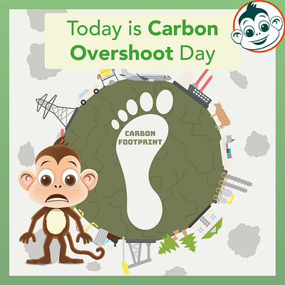 Bamboo Bobbi Instagram Post: Carbon Overshoot Day design graphic design instagram layout