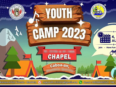 Youth Camp Series corsage design event banner graphic design illustration lei