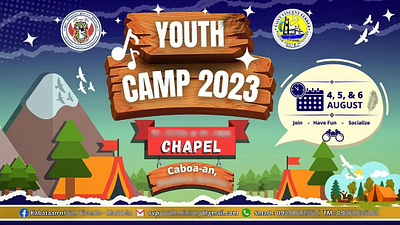 Youth Camp Series corsage design event banner graphic design illustration lei