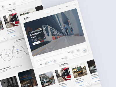 Train Transport Service - Web design design problem solving product design transport train ui ui design uiux uiux design uiux designer user experience user interface ux ux design web web design website