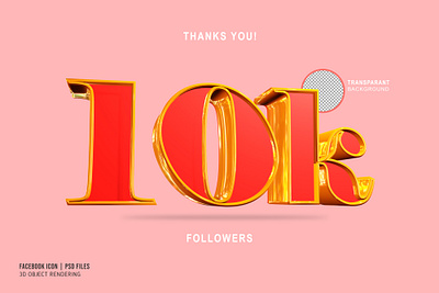 10k - 90k followers 10k 3d app branding design followers graphic design icon illustration logo typography ui ux vector