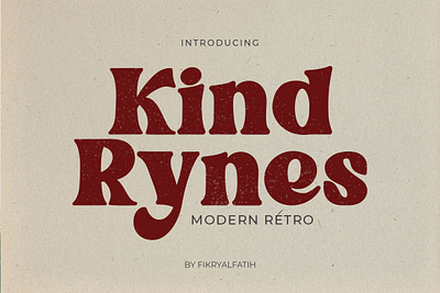 Kind Rynes - Modern Retro classic font