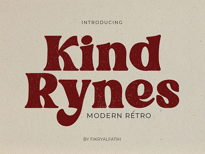 Kind Rynes - Modern Retro classic font