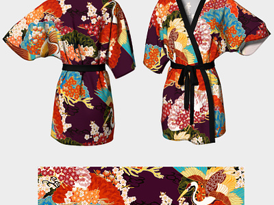 Seamless Pattern Designs alice in borderland colorful design drawing fujiwara08 graphic design illustration japanese aesthetics japanese pattern kimono kimono robe pattern pattern design photoshop print vexel